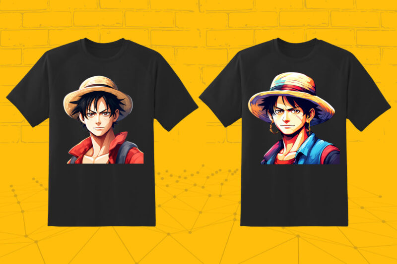 Anime Character 50 Illustration t-shirt design Bundle 4th Version