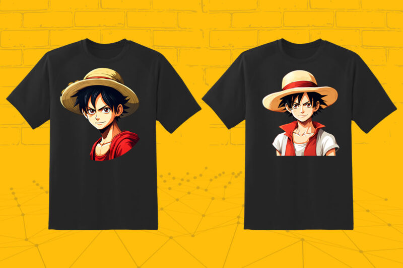 Anime Character 50 Illustration t-shirt design Bundle 4th Version