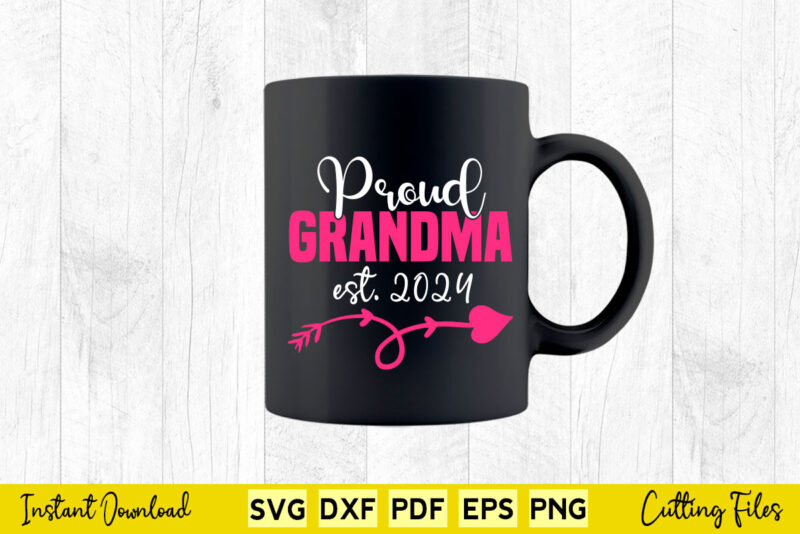 Proud Grandma 2024 Svg Png Files.