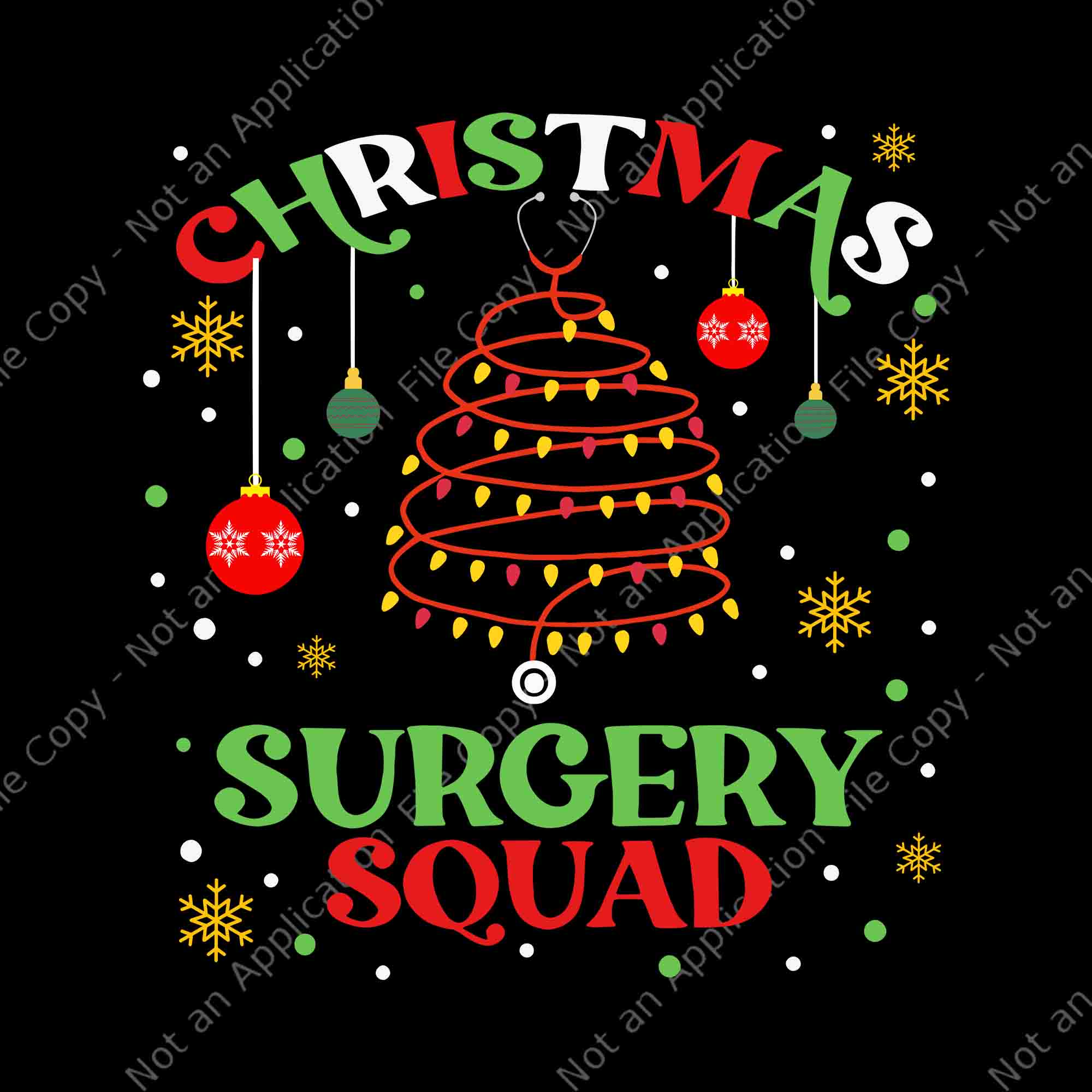 Christmas Surgery Squad Medical Surgical Nurse RN Xmas Svg, Christmas ...