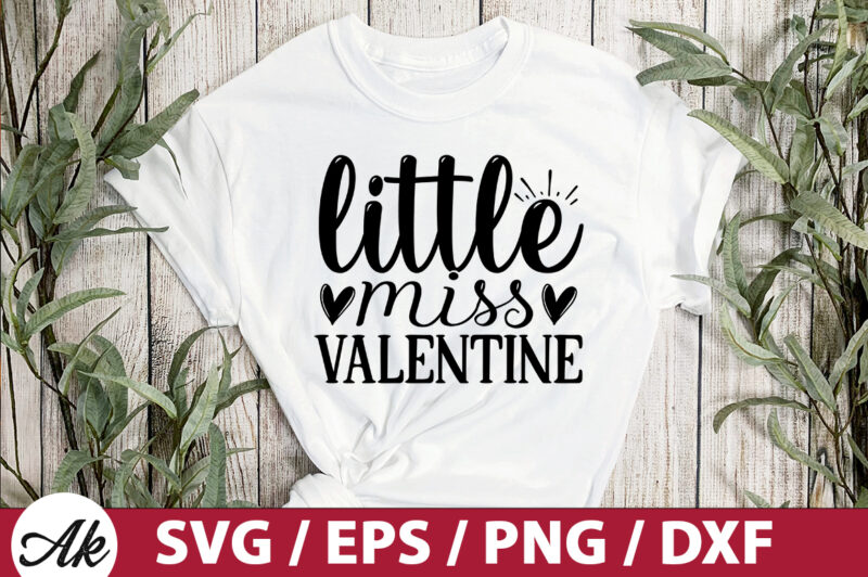 little miss valentine SVG