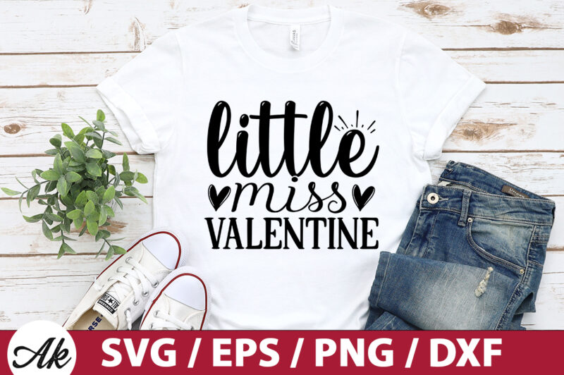 little miss valentine SVG