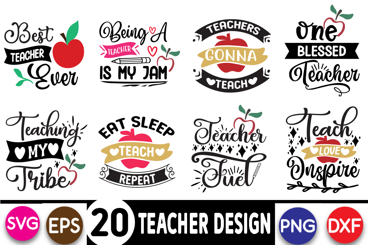 Teacher SVG Bundle, Teacher Svg, School svg, Teach Svg, Students, Back ...