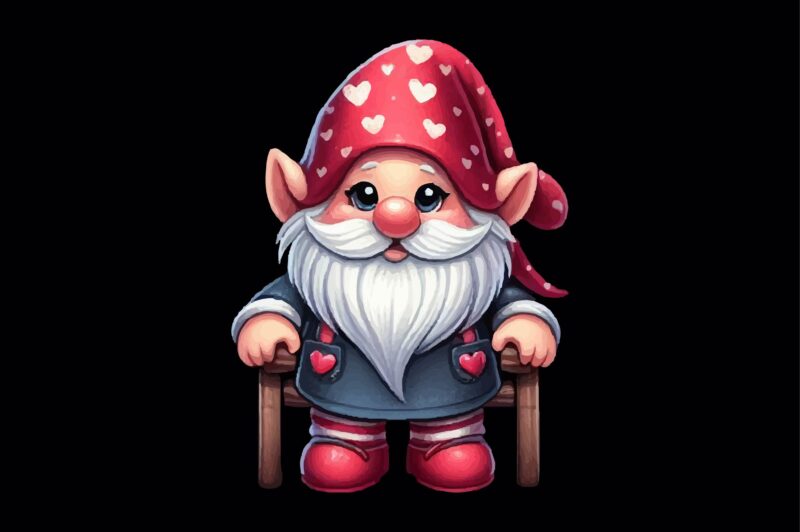 Valentines Gnomes PNG Sublimation