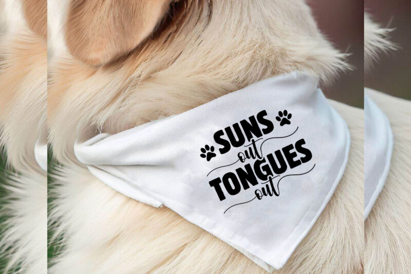 Funny Dog Bandana SVG Bundle Lovely Dog Bandana