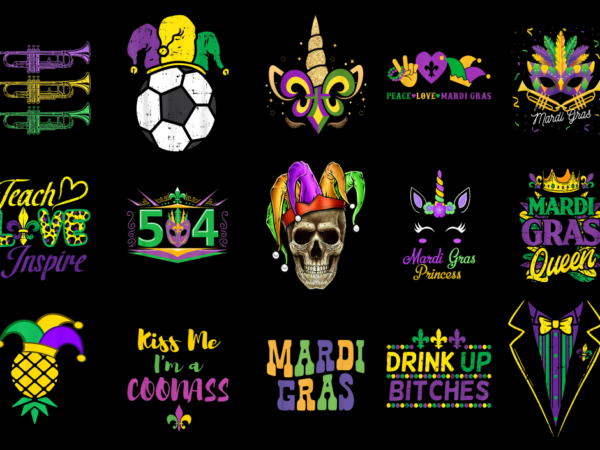 15 mardi gras shirt designs bundle p10, mardi gras t-shirt, mardi gras png file, mardi gras digital file, mardi gras gift, mardi gras