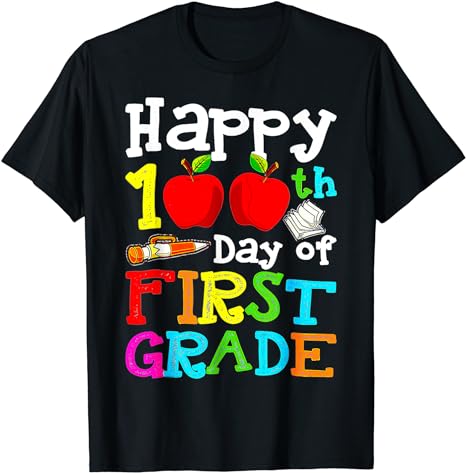 100 Days Smarter First Grade 100th Day Of School 1st Grade T-Shirt