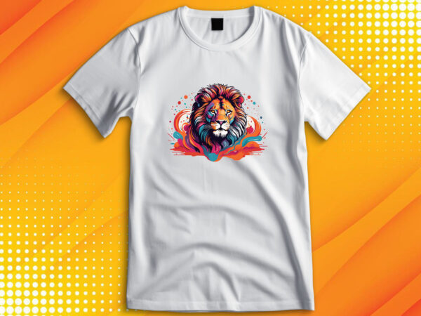 Lion t shirt vector graphic