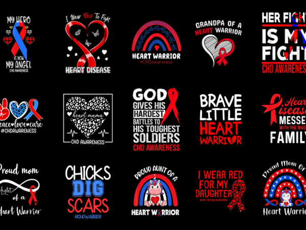 15 chd awareness shirt designs bundle p11, chd awareness t-shirt, chd awareness png file, chd awareness digital file, chd awareness gift, ch