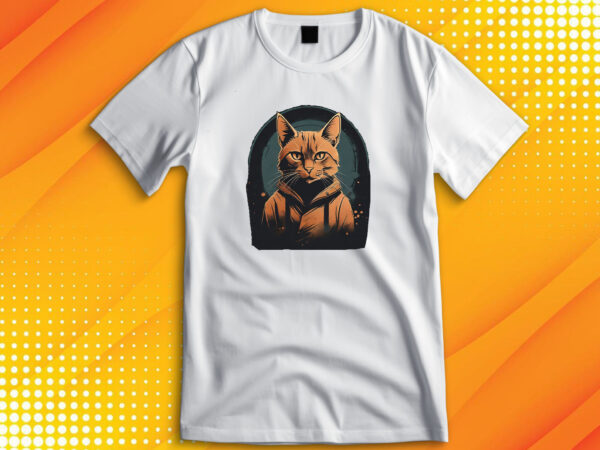 Black cat t shirt template