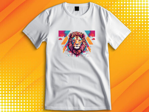 Lion t shirt vector graphic