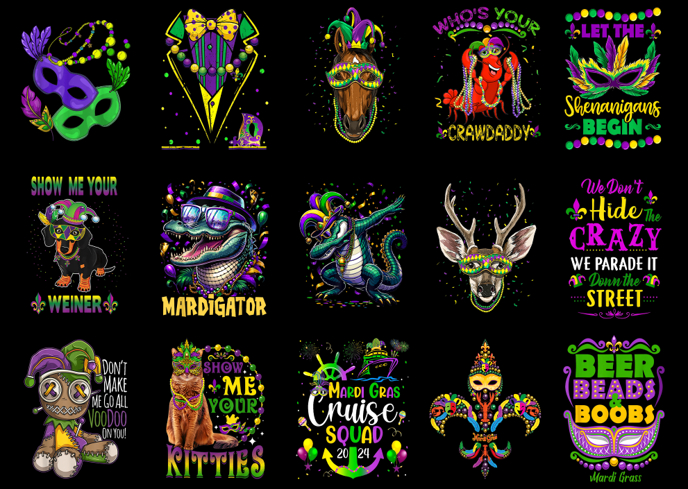 womens mardi gras shirt designs