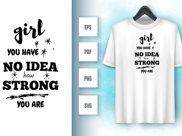 Strong woman svg t shirt template vector