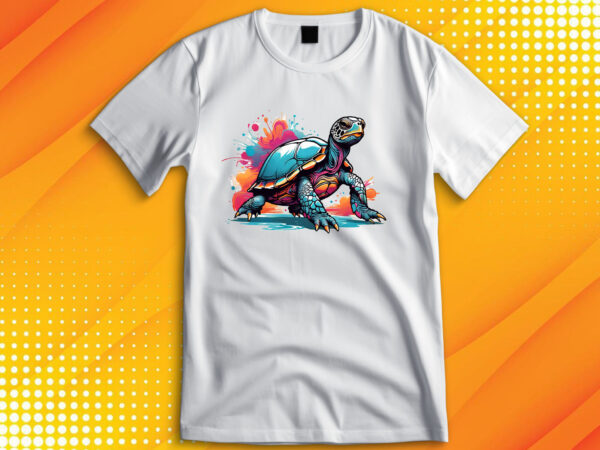 Sea turtle t shirt template vector