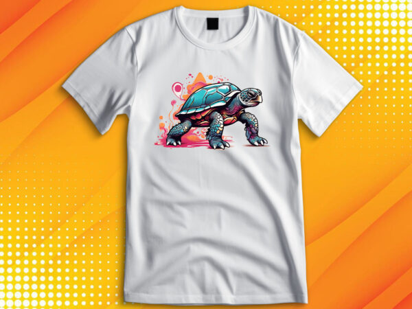 Sea turtle t shirt template vector