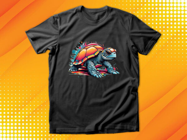 Sea turtle t shirt template vector