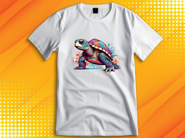 Sea turtle t shirt template vector