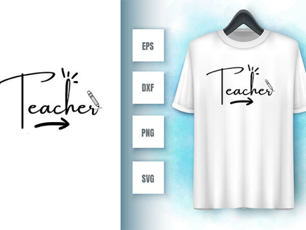 Teacher svg design