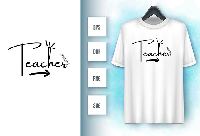 Teacher Svg Design