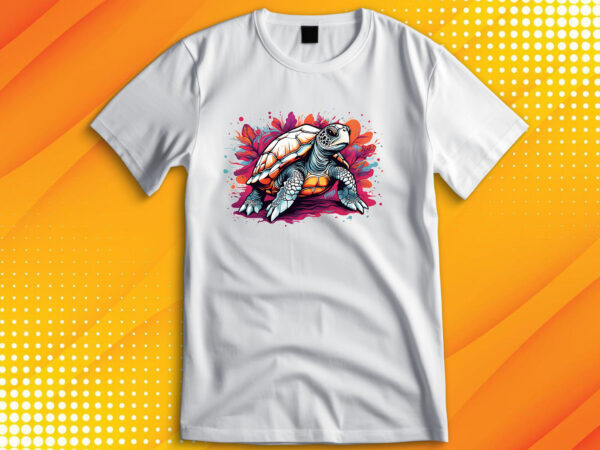 Sea turtle t shirt template vector