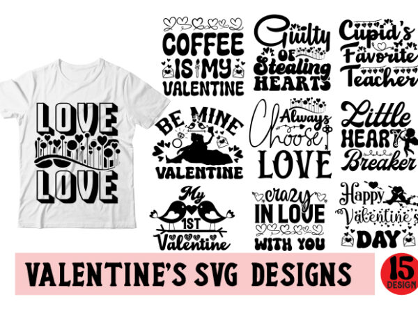 Valentine’s day svg designs bundle , t shirt svg, gnome svg designs, cupid svg, heart svg, love day retro, cricut svg png designs, designs