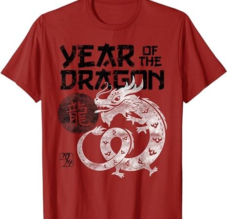 2024 year of the dragon chinese zodiac chinese new year t-shirt