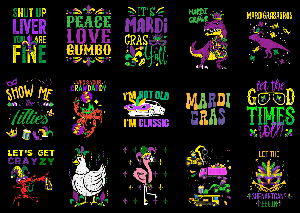 mardi gras shirt designs