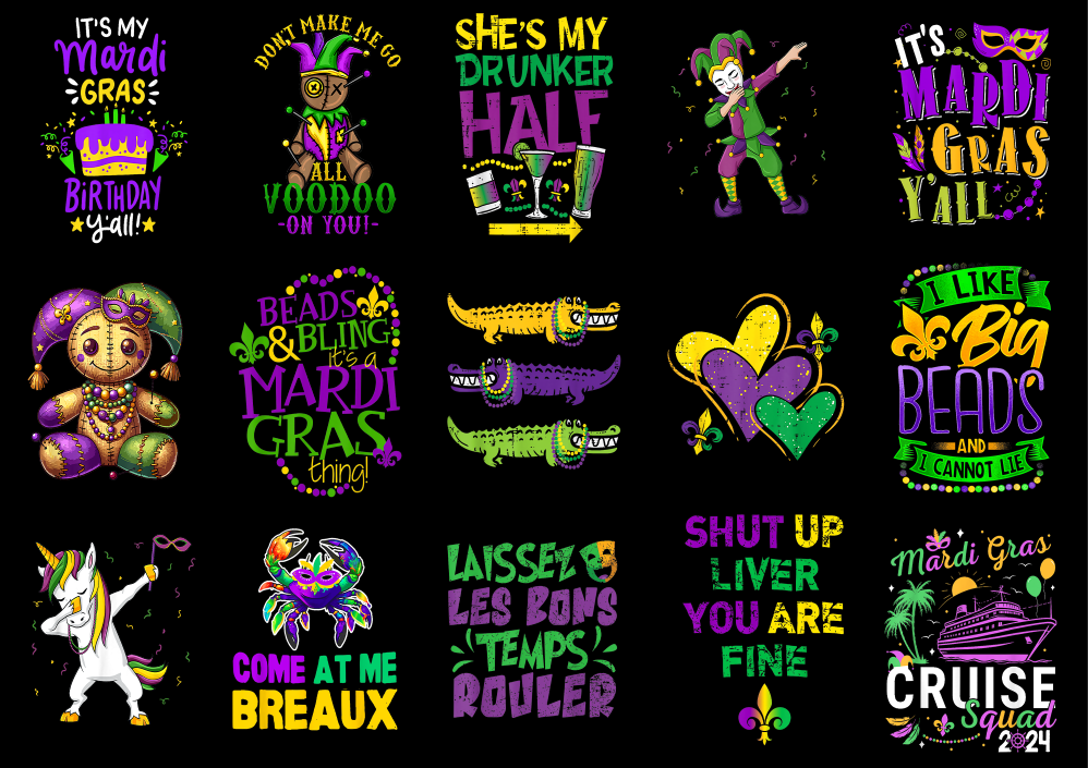 unique mardi gras shirt designs