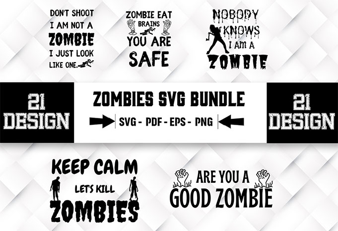 Zombies 21 SVG Bundle