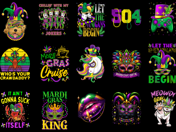 15 mardi gras shirt designs bundle p25, mardi gras t-shirt, mardi gras png file, mardi gras digital file, mardi gras gift, mardi gras downlo