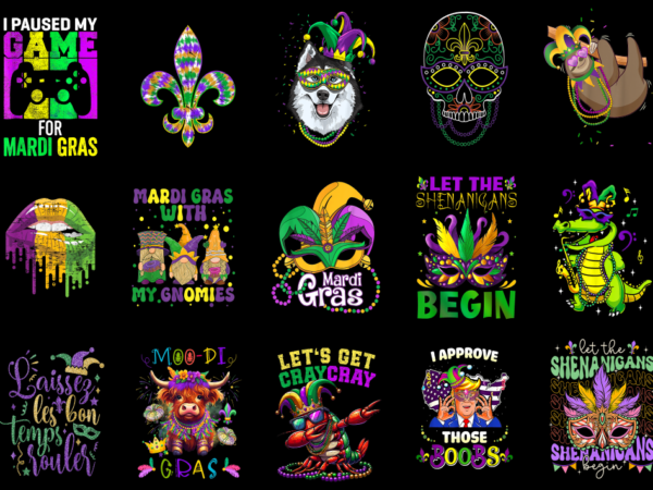 15 mardi gras shirt designs bundle p25, mardi gras t-shirt, mardi gras png file, mardi gras digital file, mardi gras gift, mardi gras downlo