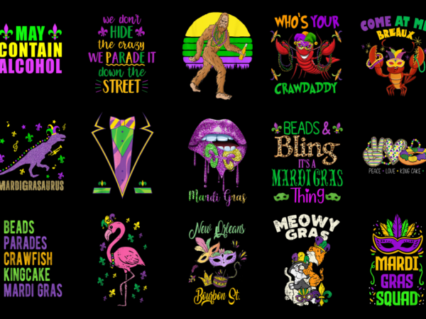 15 mardi gras shirt designs bundle p27, mardi gras t-shirt, mardi gras png file, mardi gras digital file, mardi gras gift, mardi gras downlo