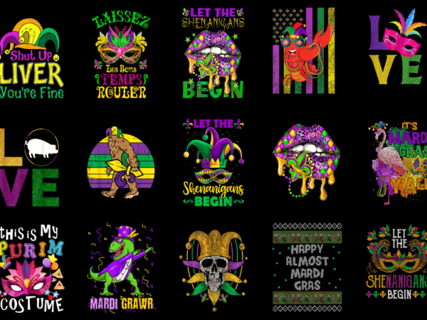 15 mardi gras shirt designs bundle p27, mardi gras t-shirt, mardi gras png file, mardi gras digital file, mardi gras gift, mardi gras downlo