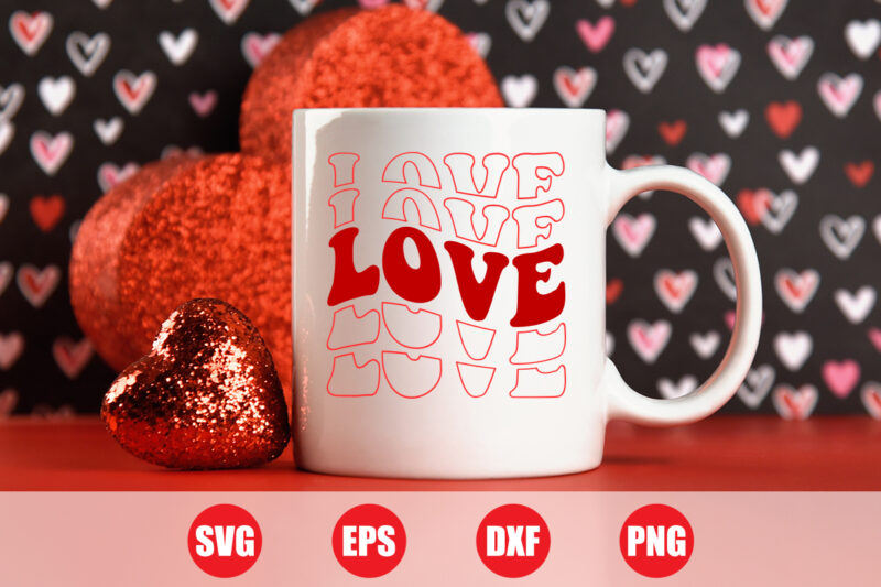 Love wave design, love t-shirt design, Festive Season, Happy Holidays, Love Story, Cupid Strikes, Sweetheart cut file