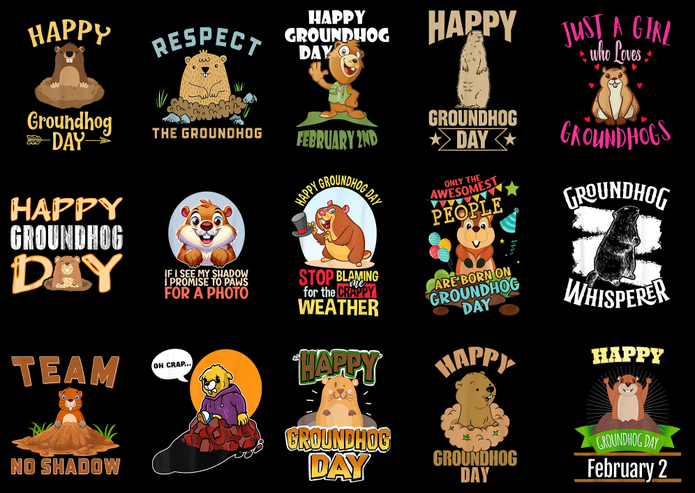 happy groundhog day shirt