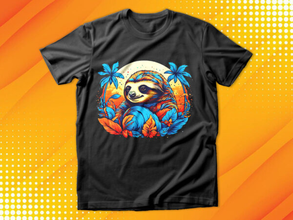 Sloth t-shirt design