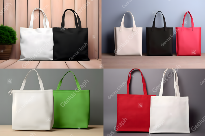 POD Marketing Tote Bag Mockup Bundle