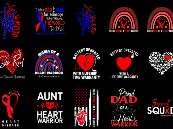 15 chd awareness shirt designs bundle p7, chd awareness t-shirt, chd awareness png file, chd awareness digital file, chd awareness gift, chd