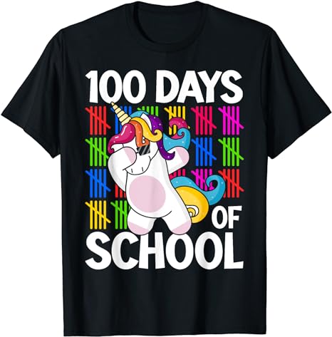 15 Unicorn 100 Days Of School Shirt Designs Bundle P9, Unicorn 100 Days Of School T-shirt, Unicorn 100 Days Of School png file, Unicorn 100