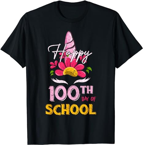 15 Unicorn 100 Days Of School Shirt Designs Bundle P18, Unicorn 100 Days Of School T-shirt, Unicorn 100 Days Of School png file, Unicorn 100