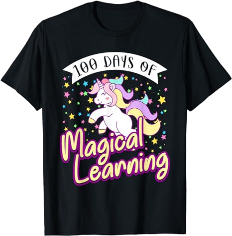 15 Unicorn 100 Days Of School Shirt Designs Bundle P9, Unicorn 100 Days Of School T-shirt, Unicorn 100 Days Of School png file, Unicorn 100