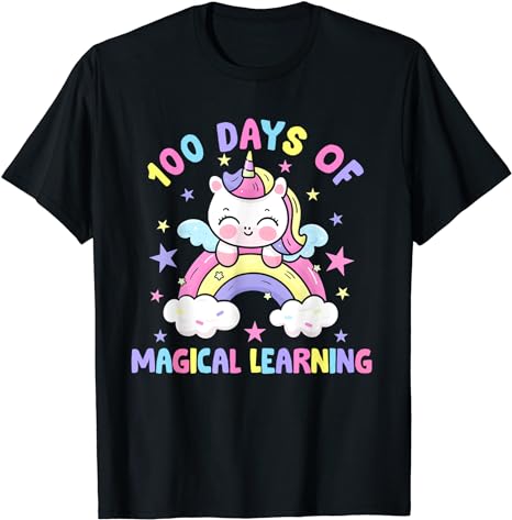 15 Unicorn 100 Days Of School Shirt Designs Bundle P9, Unicorn 100 Days Of School T-shirt, Unicorn 100 Days Of School png file, Unicorn 100