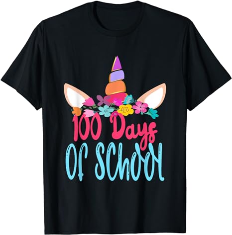 15 Unicorn 100 Days Of School Shirt Designs Bundle P18, Unicorn 100 Days Of School T-shirt, Unicorn 100 Days Of School png file, Unicorn 100