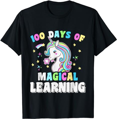 15 Unicorn 100 Days Of School Shirt Designs Bundle P9, Unicorn 100 Days Of School T-shirt, Unicorn 100 Days Of School png file, Unicorn 100