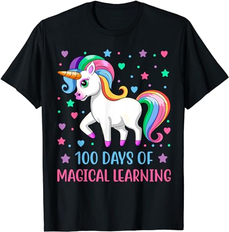 15 Unicorn 100 Days Of School Shirt Designs Bundle P18, Unicorn 100 Days Of School T-shirt, Unicorn 100 Days Of School png file, Unicorn 100