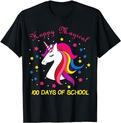 15 Unicorn 100 Days Of School Shirt Designs Bundle P18, Unicorn 100 Days Of School T-shirt, Unicorn 100 Days Of School png file, Unicorn 100