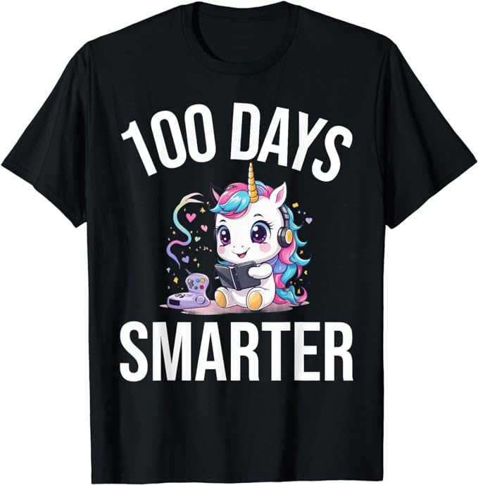 15 Unicorn 100 Days Of School Shirt Designs Bundle P1, Unicorn 100 Days Of School T-shirt, Unicorn 100 Days Of School png file, Unicorn 100