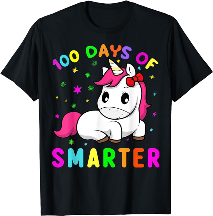 15 Unicorn 100 Days Of School Shirt Designs Bundle P13, Unicorn 100 Days Of School T-shirt, Unicorn 100 Days Of School png file, Unicorn 100