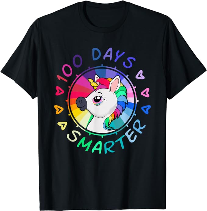 15 Unicorn 100 Days Of School Shirt Designs Bundle P14, Unicorn 100 Days Of School T-shirt, Unicorn 100 Days Of School png file, Unicorn 100