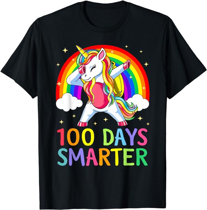 15 Unicorn 100 Days Of School Shirt Designs Bundle P9, Unicorn 100 Days Of School T-shirt, Unicorn 100 Days Of School png file, Unicorn 100